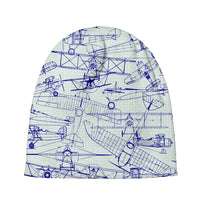 Thumbnail for Amazing Drawings of Old Aircrafts Designed Knit 3D Beanies