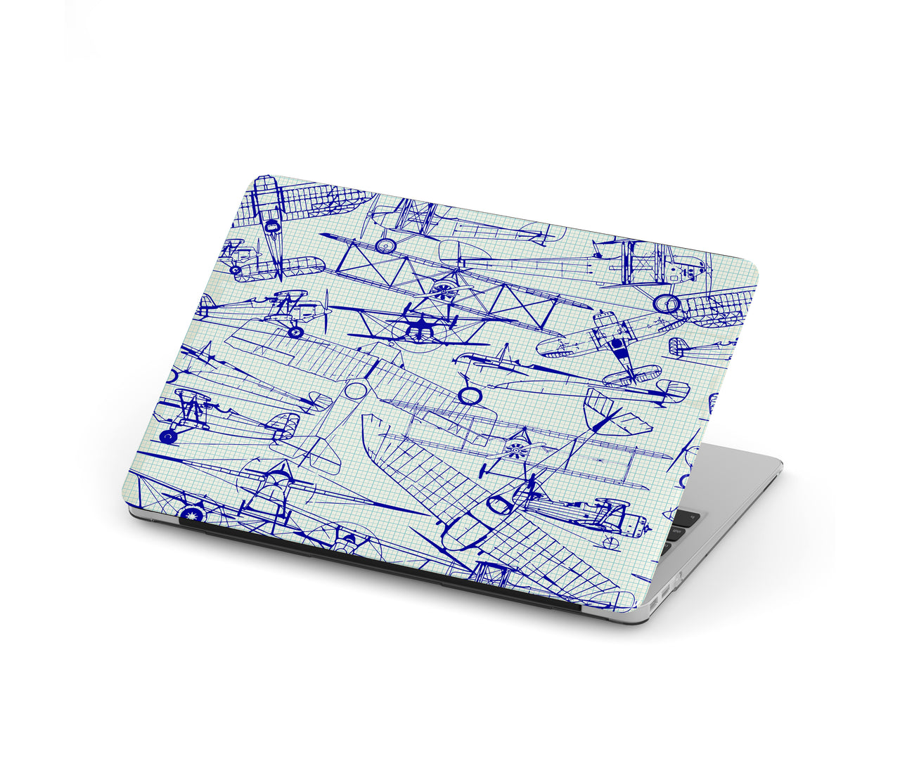 Amazing Drawings of Old Aircrafts Designed Macbook Cases