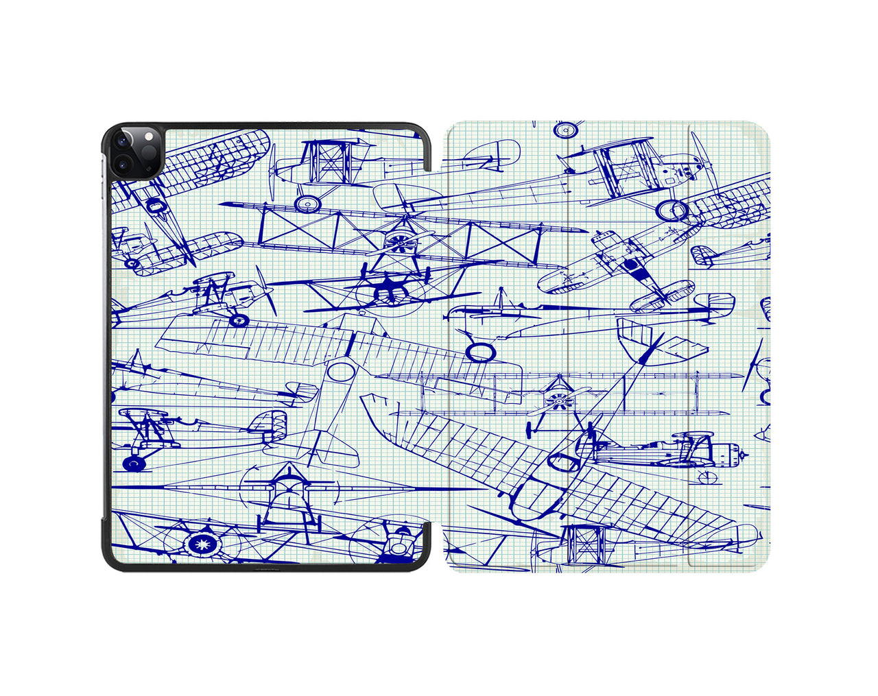 Amazing Drawings of Old Aircrafts Designed iPad Cases