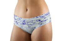 Thumbnail for Amazing Drawings of Old Aircrafts Designed Women Panties & Shorts