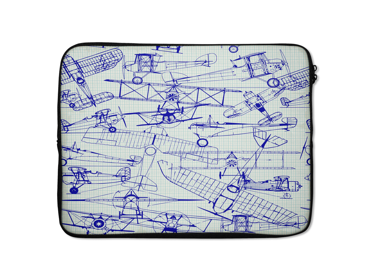 Amazing Drawings of Old Aircrafts Designed Laptop & Tablet Cases