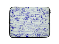 Thumbnail for Amazing Drawings of Old Aircrafts Designed Laptop & Tablet Cases