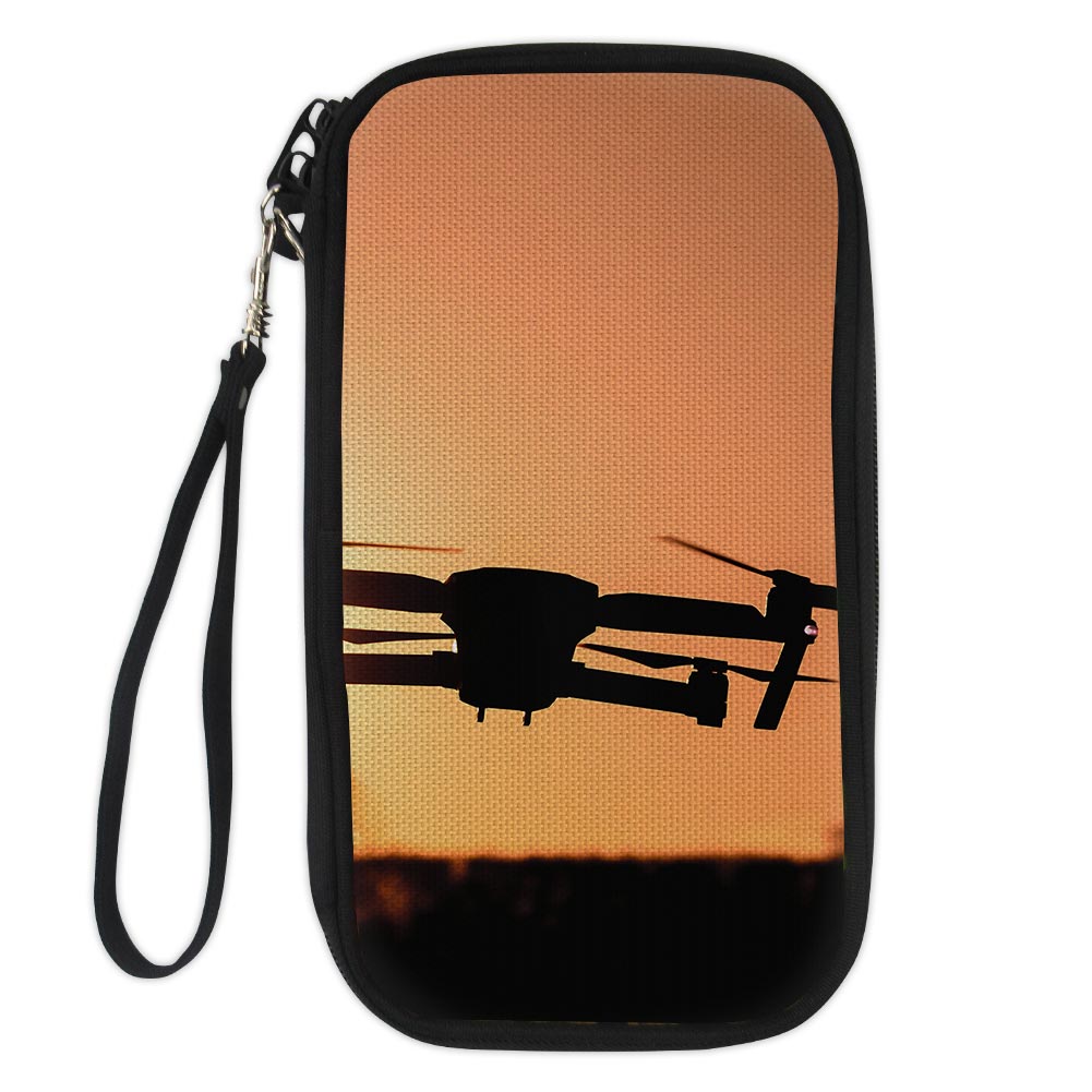 Amazing Drone in Sunset Designed Travel Cases & Wallets