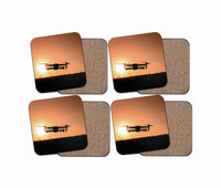 Thumbnail for Amazing Drone in Sunset Designed Coasters