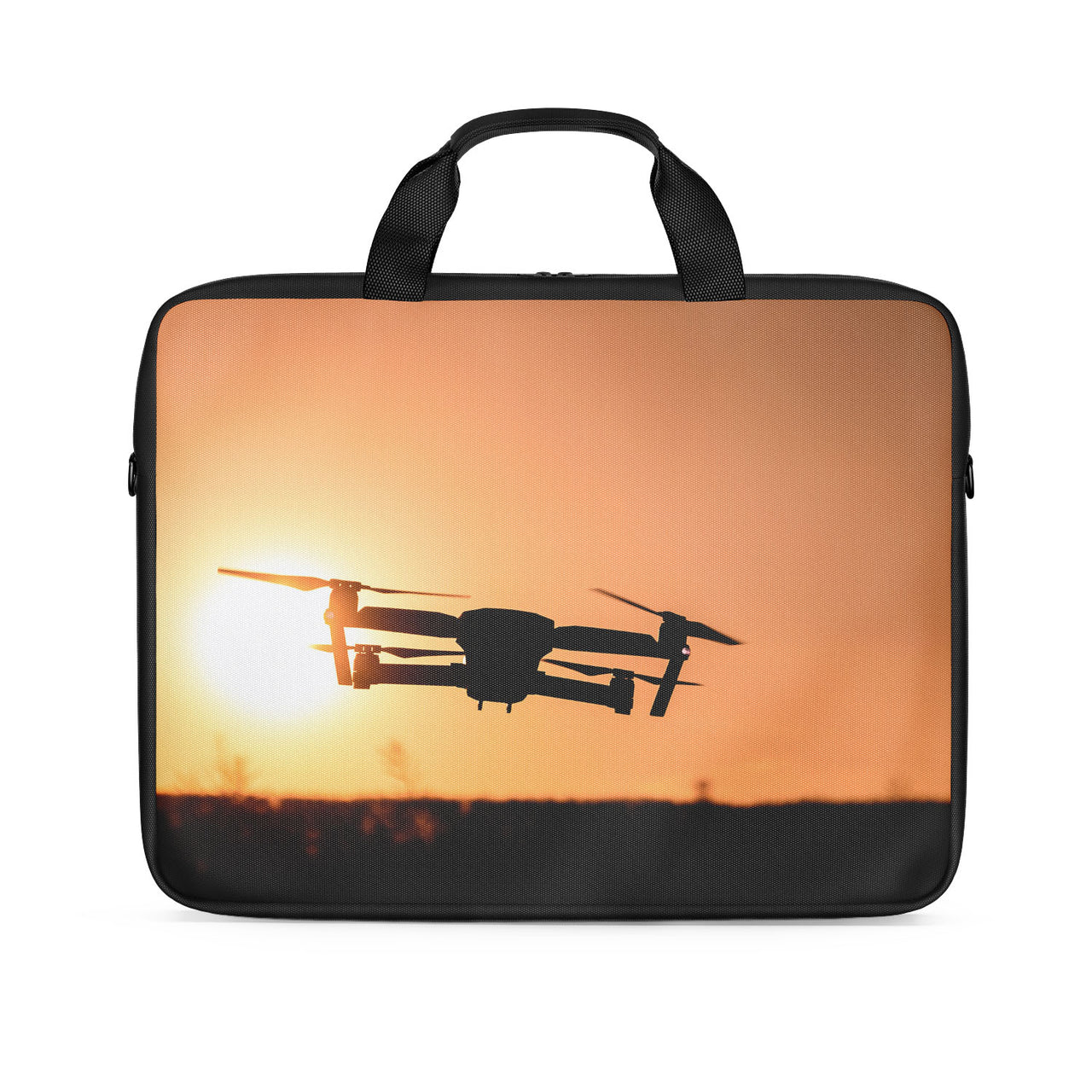 Amazing Drone in Sunset Designed Laptop & Tablet Bags