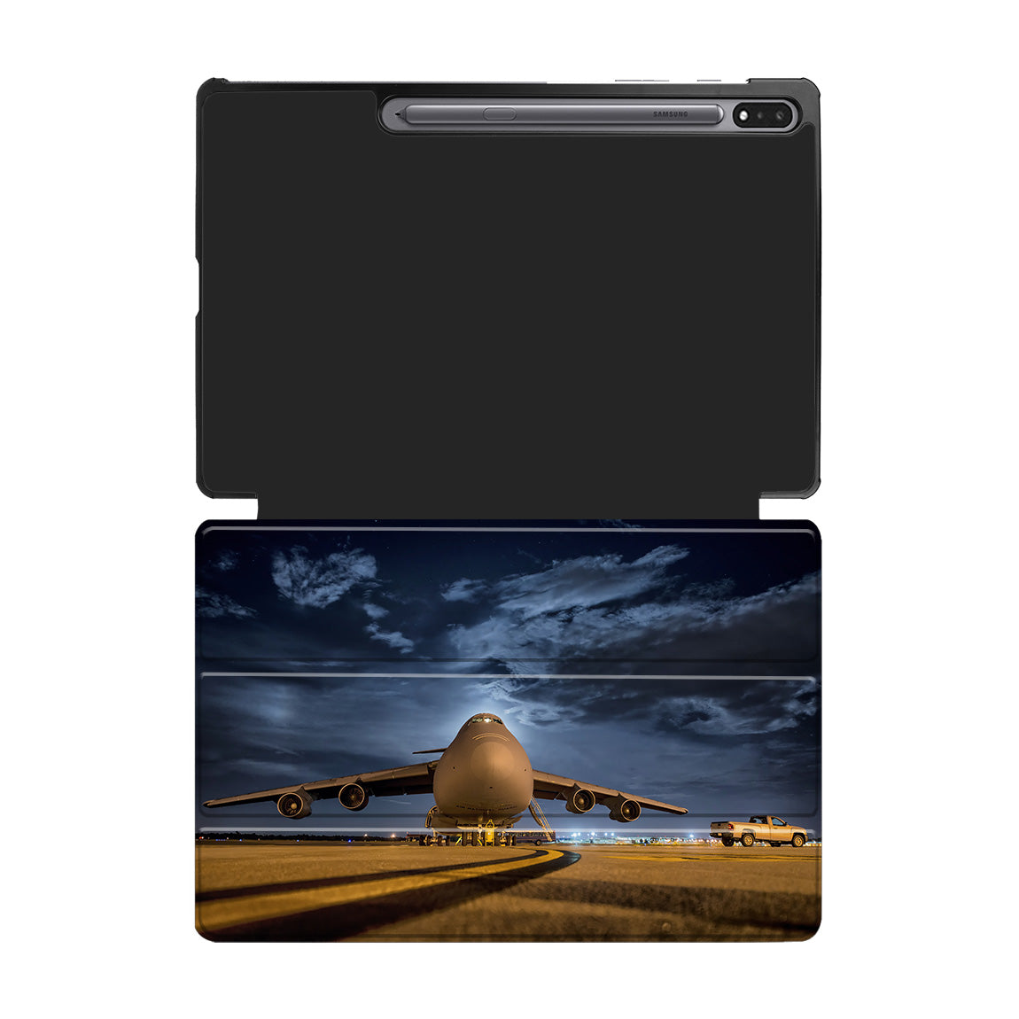 Amazing Military Aircraft at Night Designed Samsung Tablet Cases