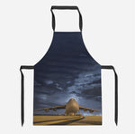 Amazing Military Aircraft at Night Designed Kitchen Aprons