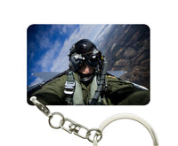 Thumbnail for Amazing Military Pilot Selfie Designed Key Chains
