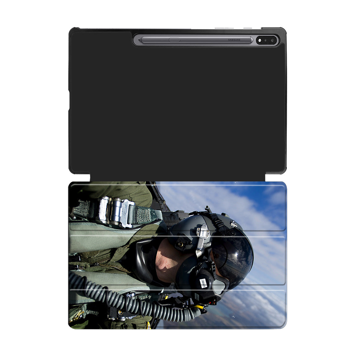 Amazing Military Pilot Selfie Designed Samsung Tablet Cases