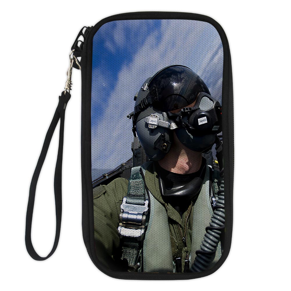 Amazing Military Pilot Selfie Designed Travel Cases & Wallets