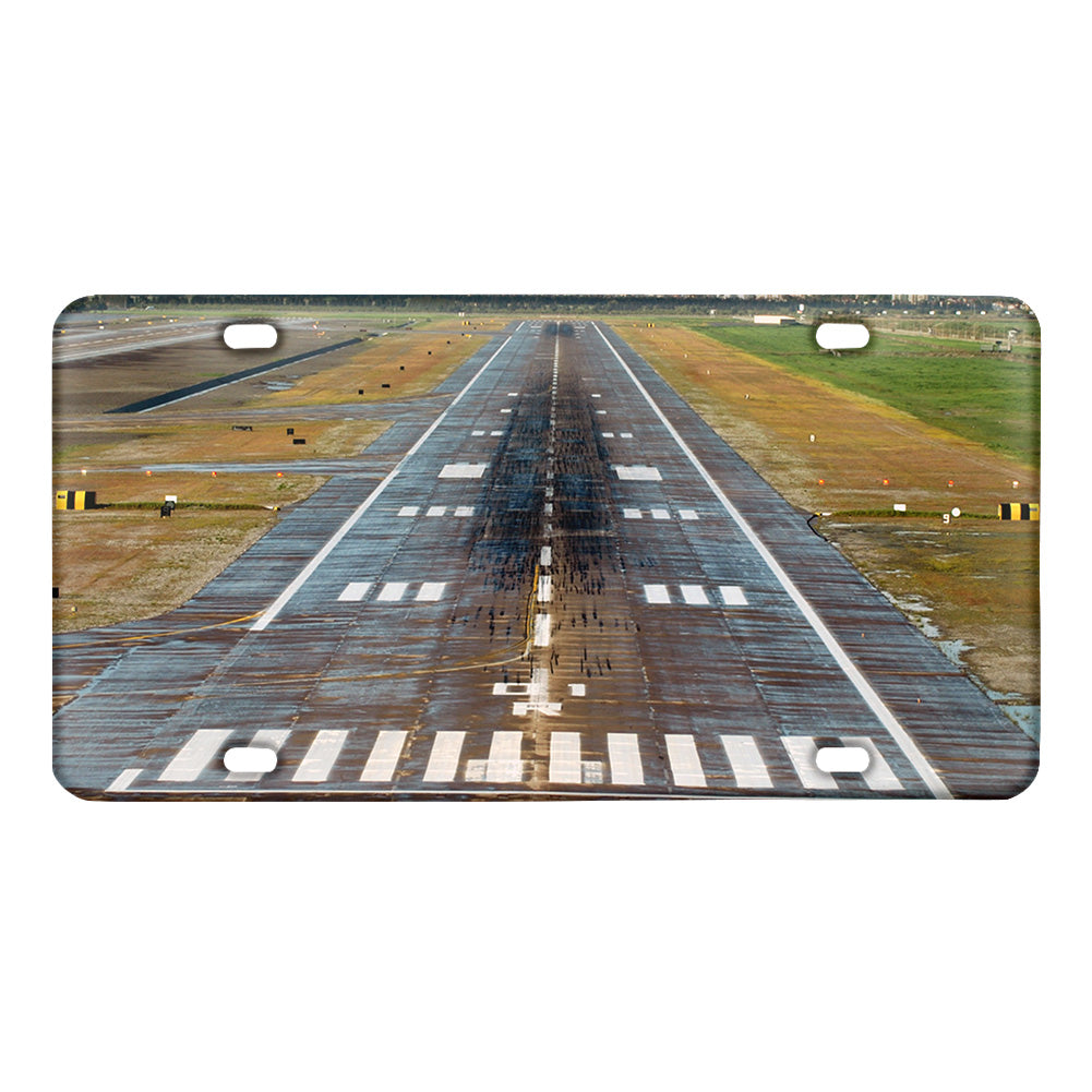 Amazing Mountain View & Runway Designed Metal (License) Plates
