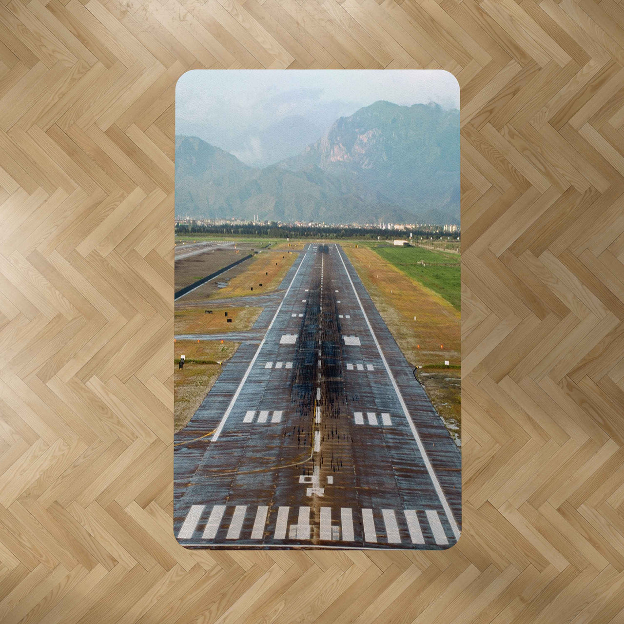 Amazing Mountain View & Runway Designed Carpet & Floor Mats