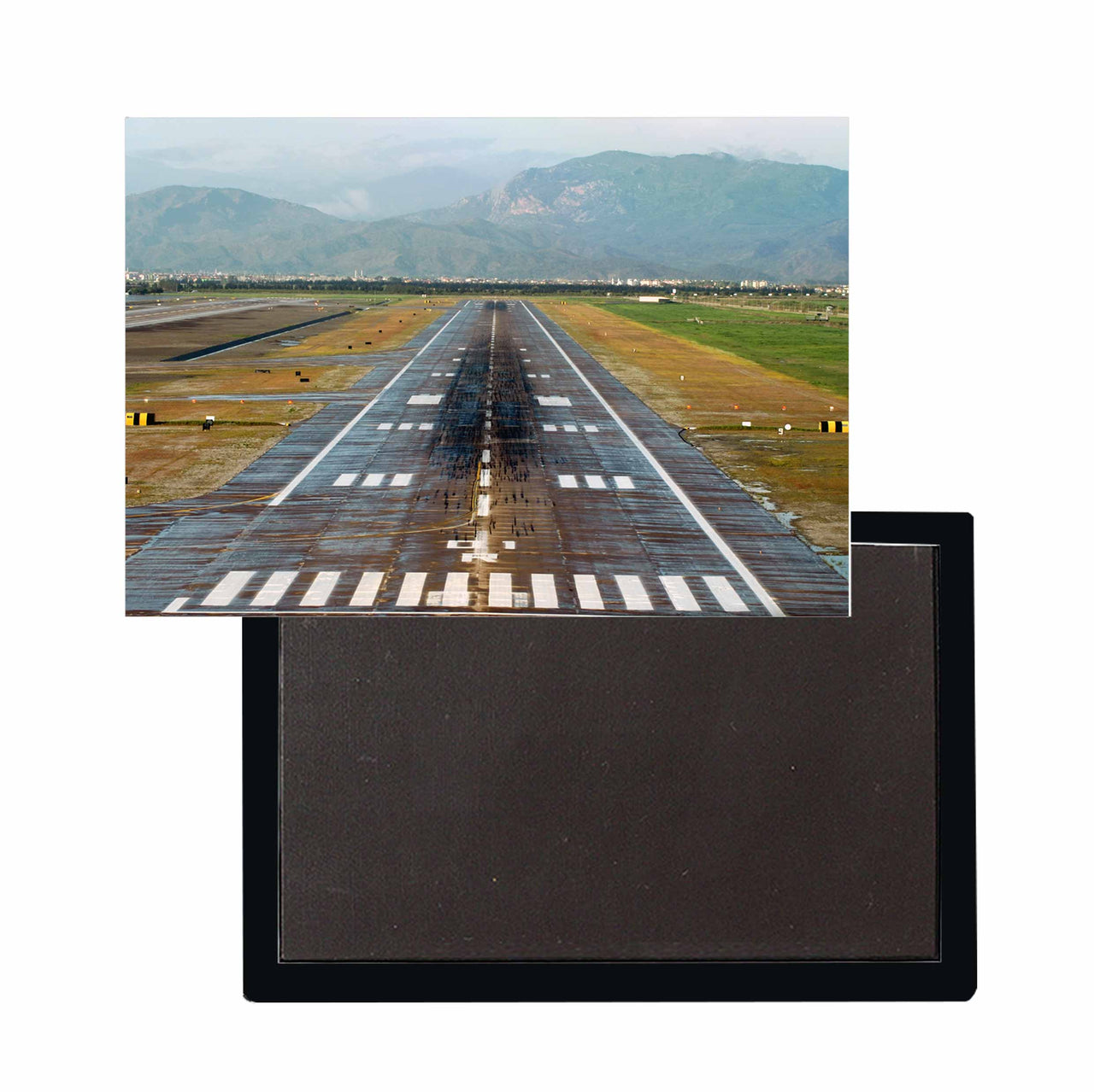 Amazing Mountain View & Runway Designed Magnets