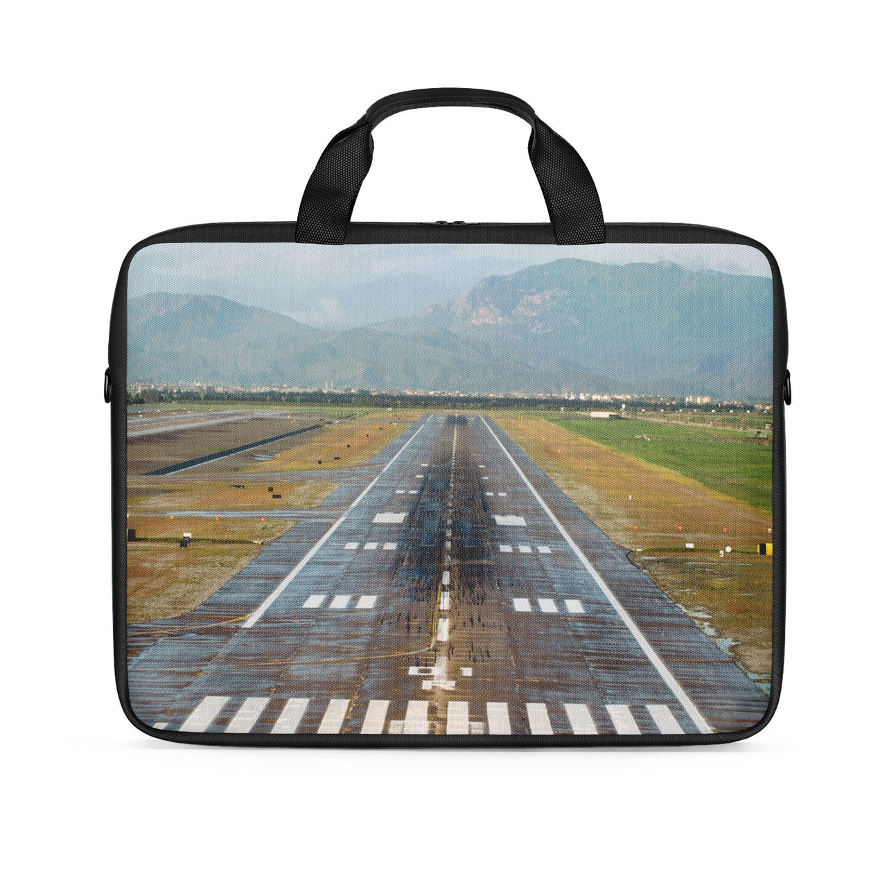 Amazing Mountain View & Runway Designed Laptop & Tablet Bags