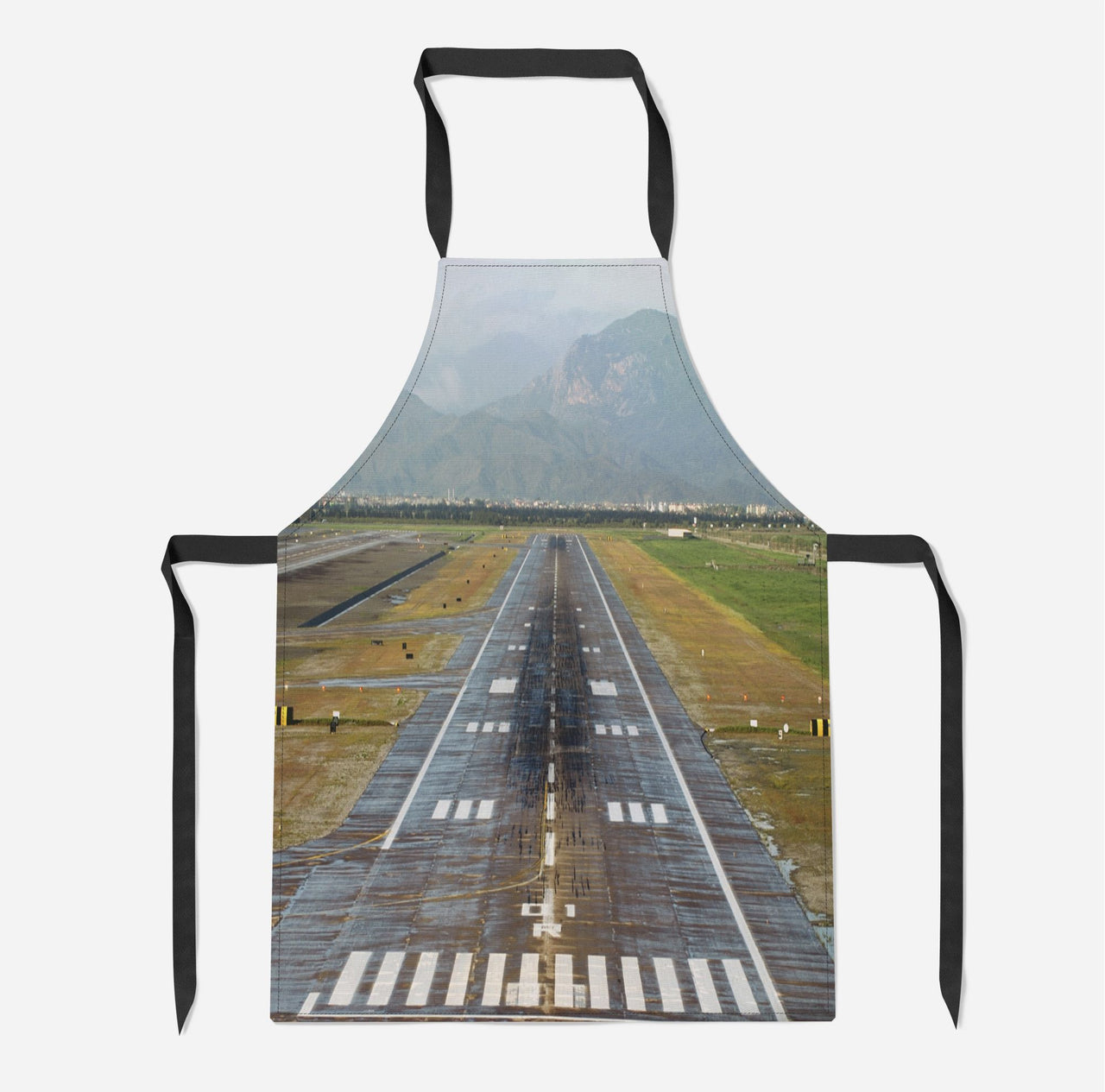 Amazing Mountain View & Runway Designed Kitchen Aprons