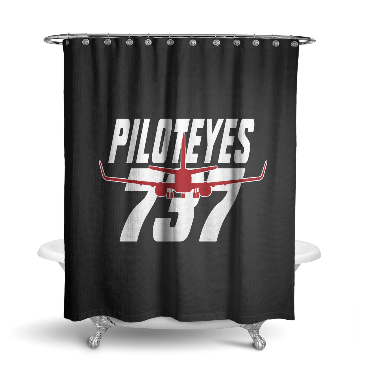 Amazing Piloteyes737 Designed Shower Curtains