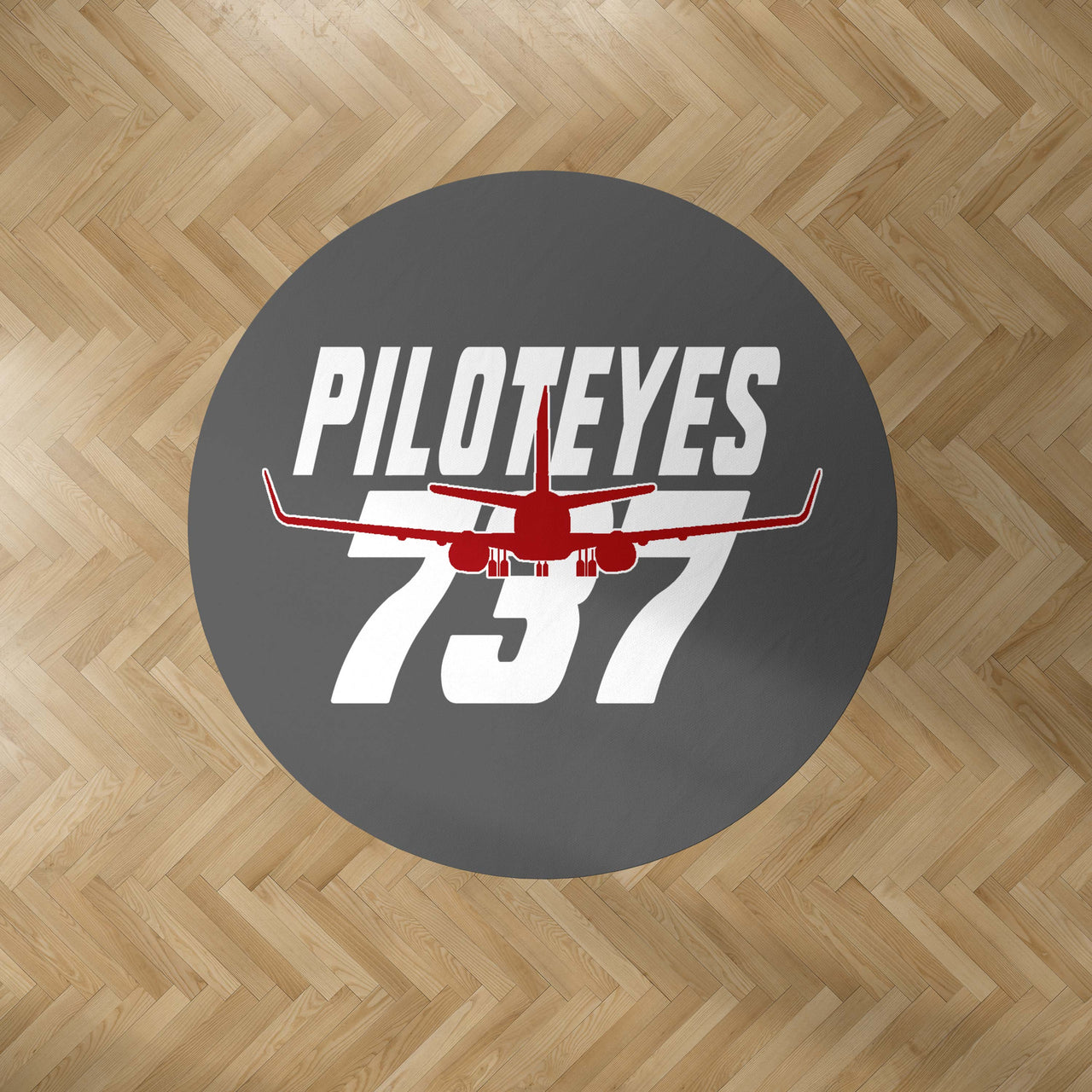 Amazing Piloteyes737 Designed Carpet & Floor Mats (Round)