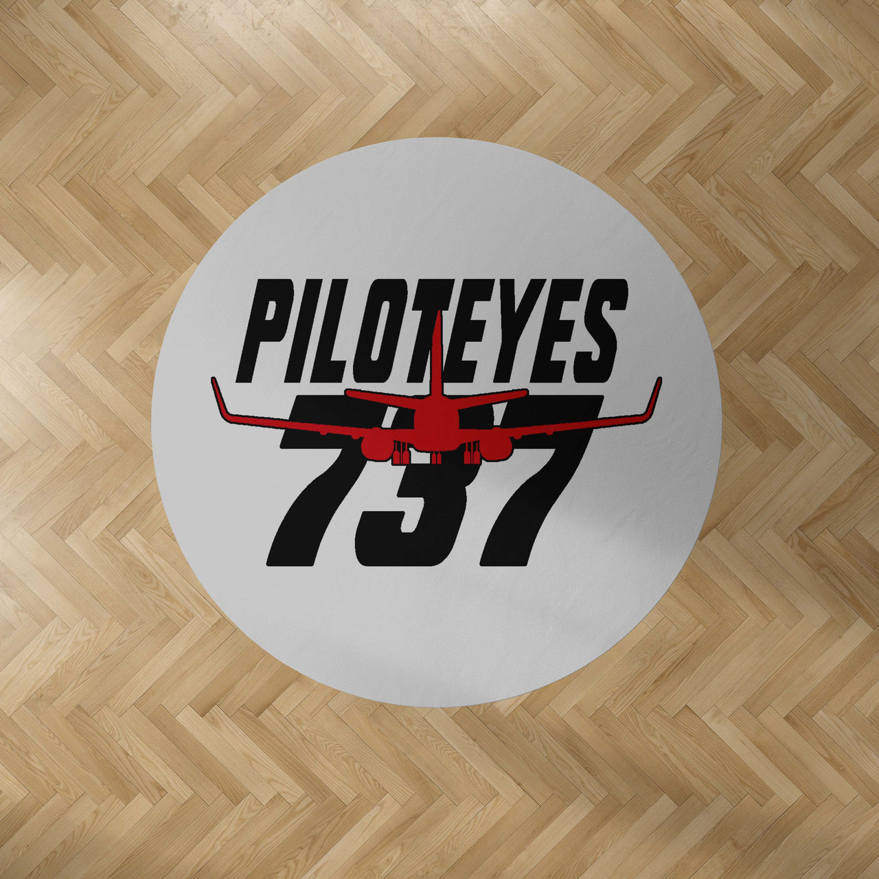 Amazing Piloteyes737 Designed Carpet & Floor Mats (Round)