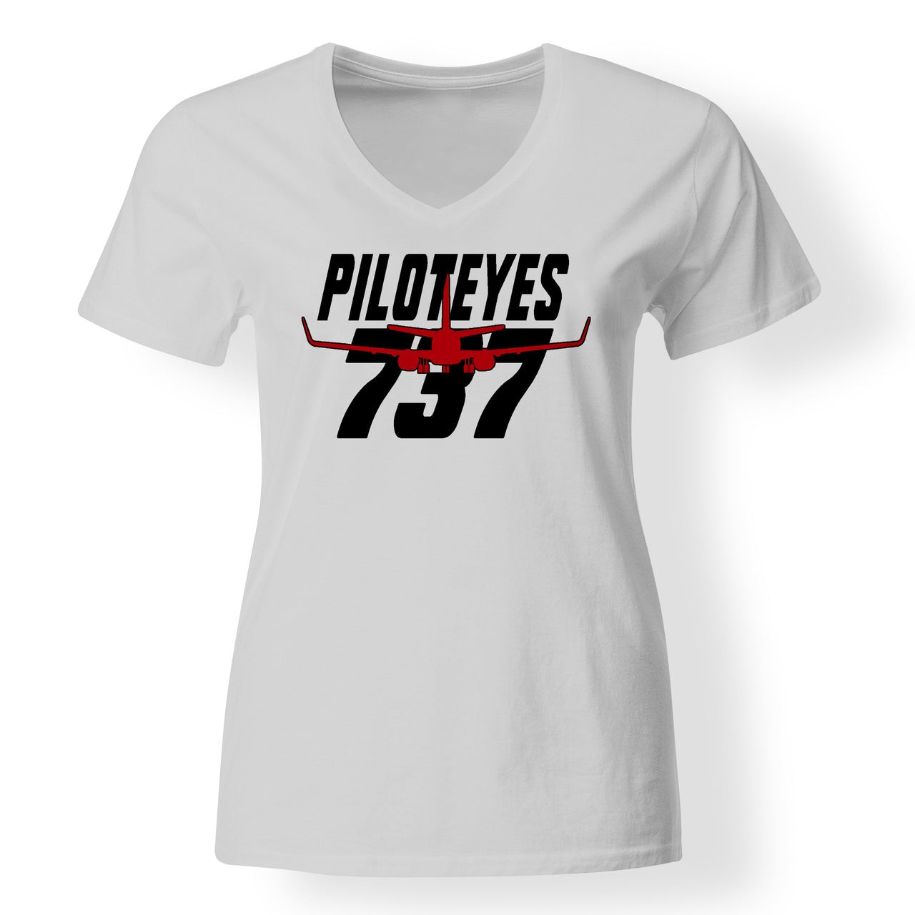 Amazing Piloteyes737 Designed V-Neck T-Shirts