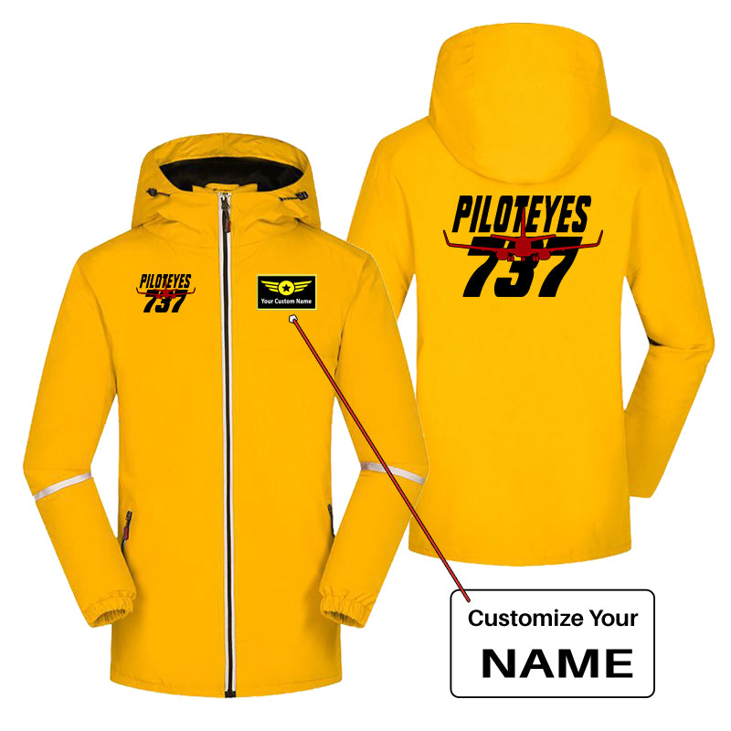 Amazing Piloteyes737 Designed Rain Coats & Jackets