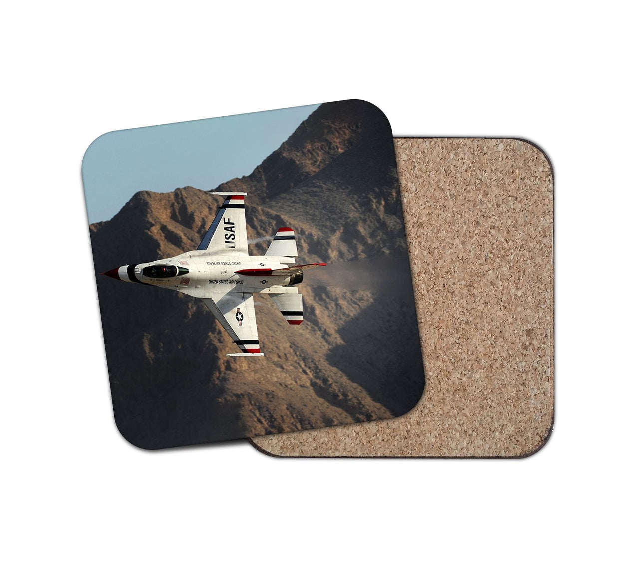 Amazing Show by Fighting Falcon F16 Designed Coasters
