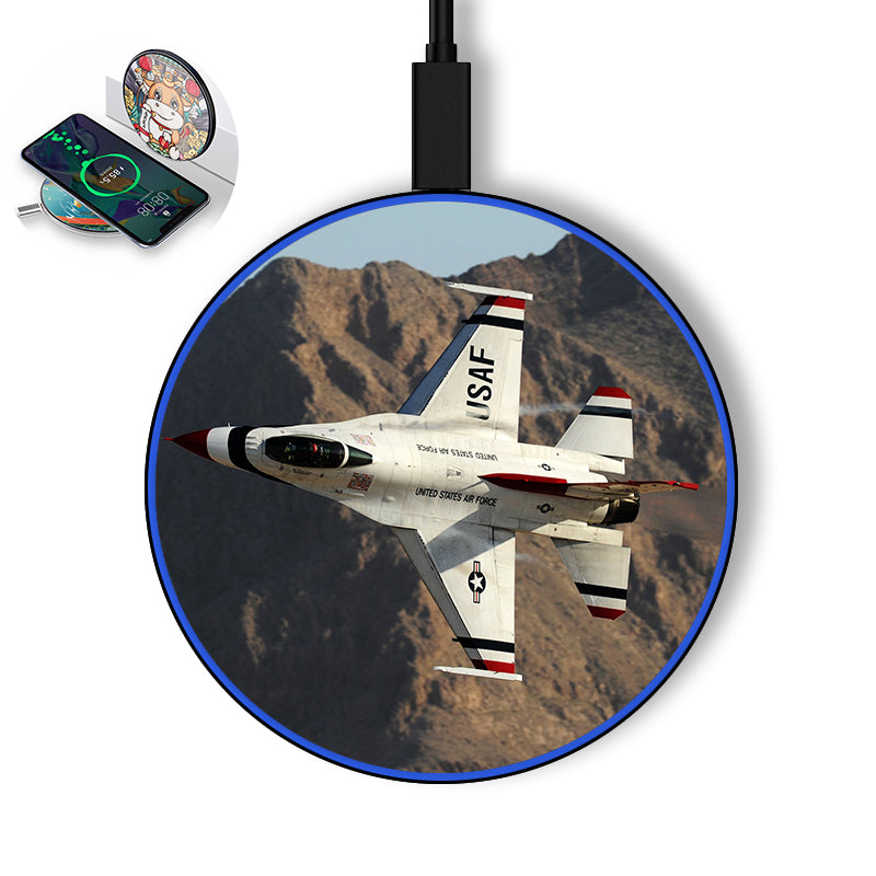 Amazing Show by Fighting Falcon F16 Designed Wireless Chargers
