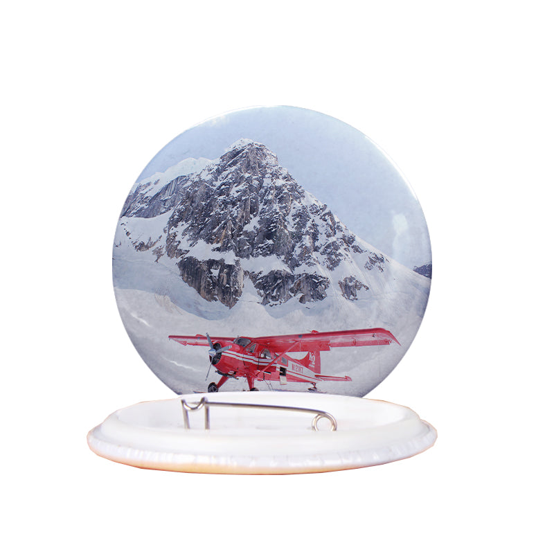 Amazing Snow Airplane Designed Pins