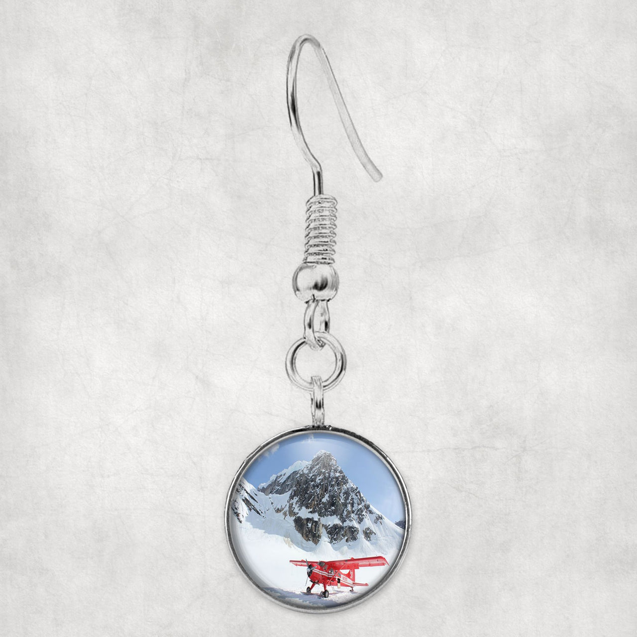 Amazing Snow Airplane Designed Earrings