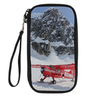 Thumbnail for Amazing Snow Airplane Designed Travel Cases & Wallets