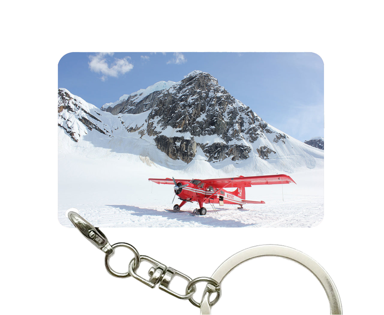 Amazing Snow Airplane Designed Key Chains