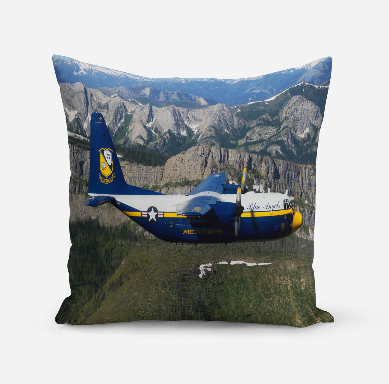 Amazing View with Blue Angels Aircraft Designed Pillows