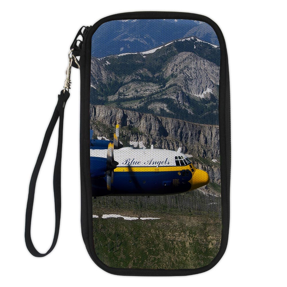 Amazing View with Blue Angels Aircraft Designed Travel Cases & Wallets