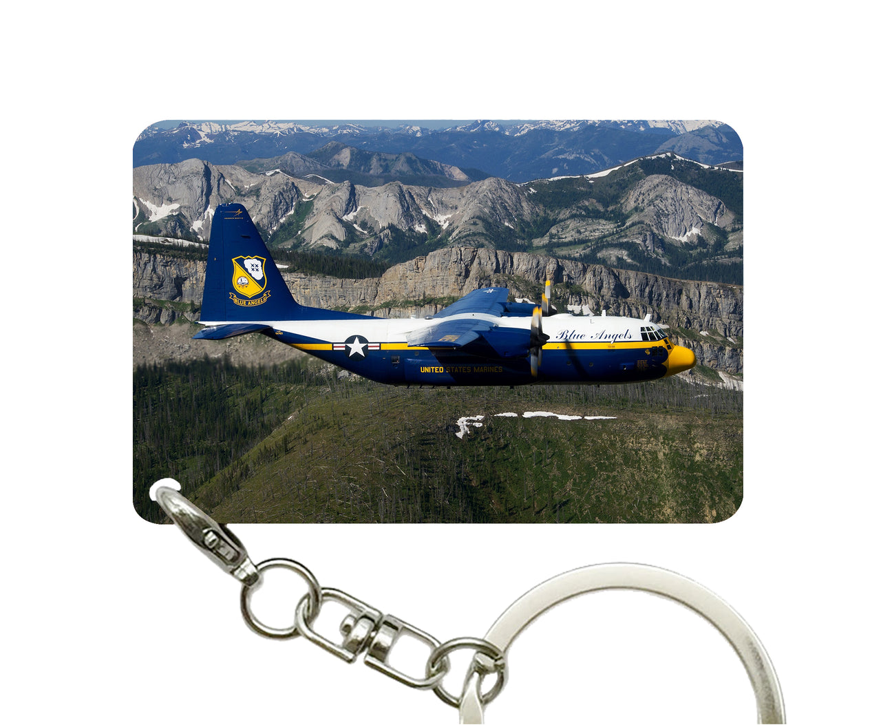 Amazing View with Blue Angels Aircraft Designed Key Chains