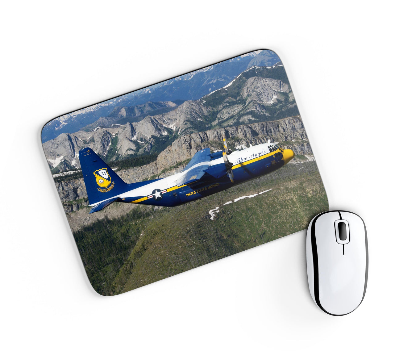 Amazing View with Blue Angels Aircraft Designed Mouse Pads