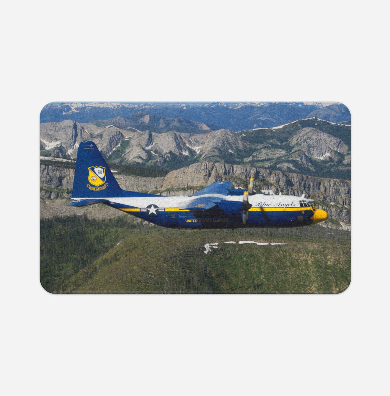 Amazing View with Blue Angels Aircraft Designed Bath Mats