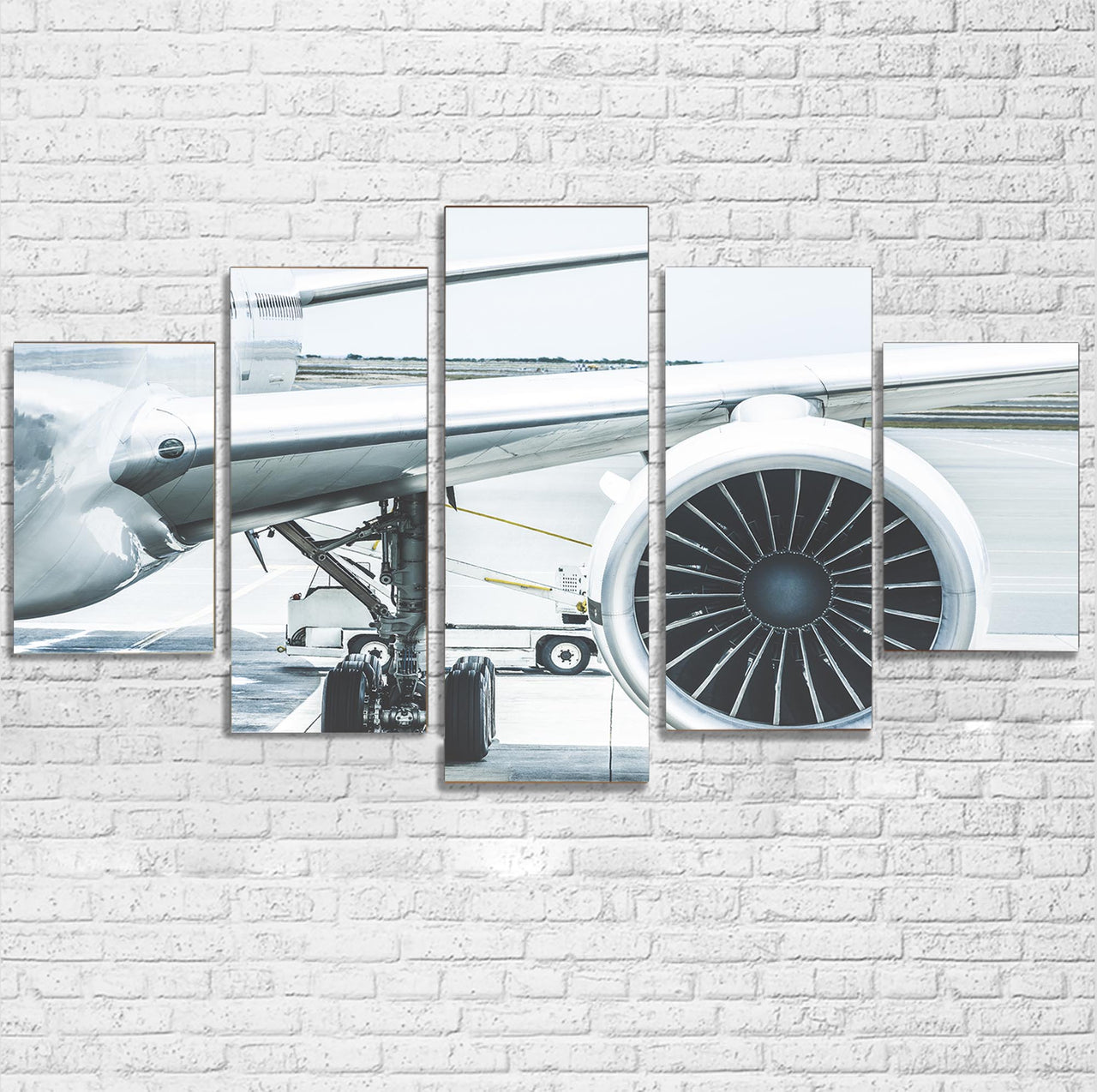 Amazing Aircraft & Engine Printed Multiple Canvas Poster