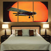 Amazing Antonov-2 With Sunset Printed Canvas Posters (3 Pieces) Aviation Shop 