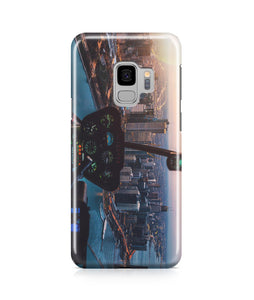Amazing City View from Helicopter Cockpit Printed Samsung J Cases