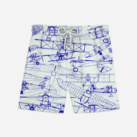 Thumbnail for Amazing Drawings of Old Aircrafts Designed Swim Trunks & Shorts