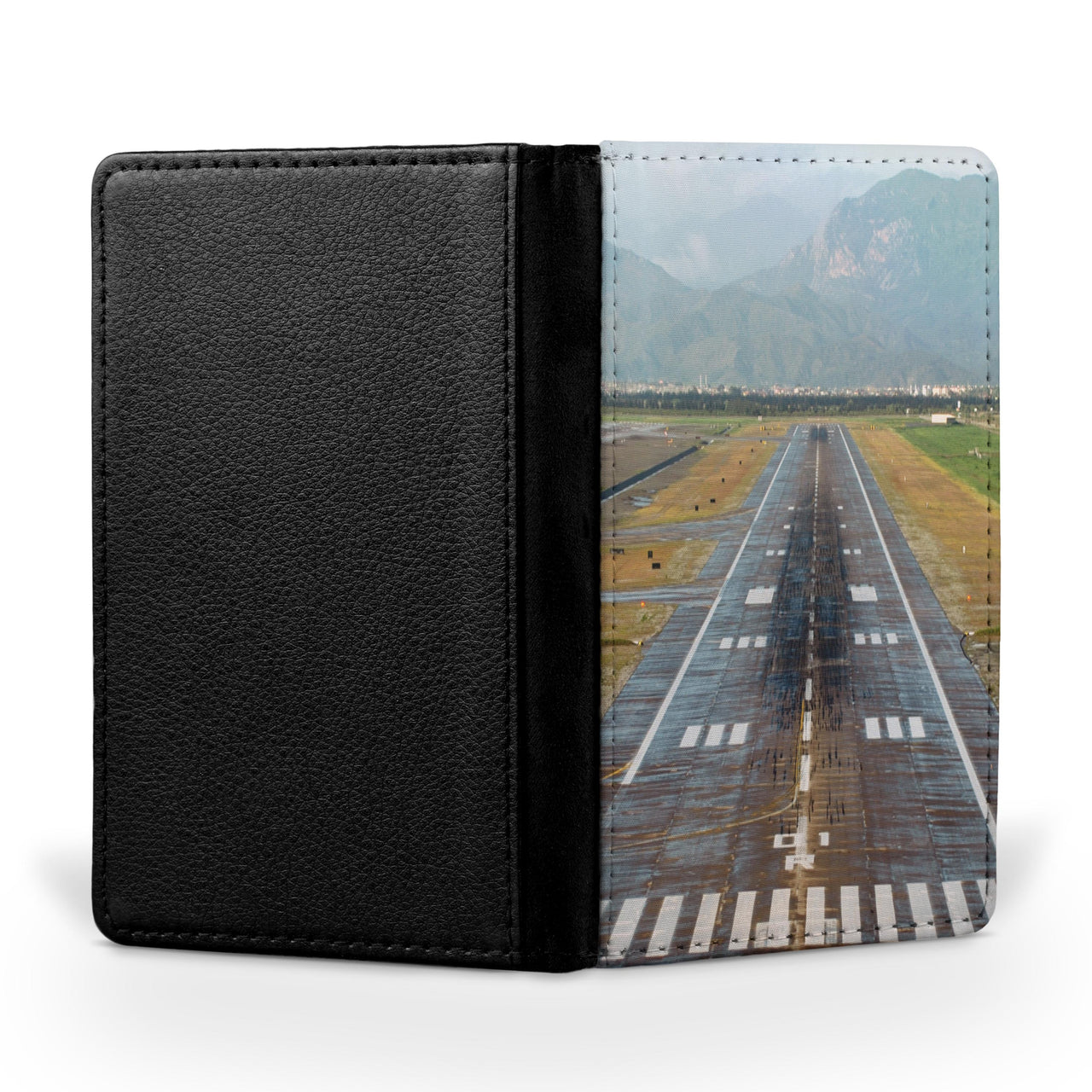 Amazing Mountain View & Runway Printed Passport & Travel Cases