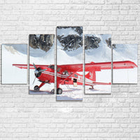 Thumbnail for Amazing Snow Airplane Printed Multiple Canvas Poster Aviation Shop 
