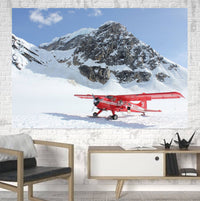 Thumbnail for Amazing Snow Airplane Printed Canvas Posters (1 Piece) Aviation Shop 