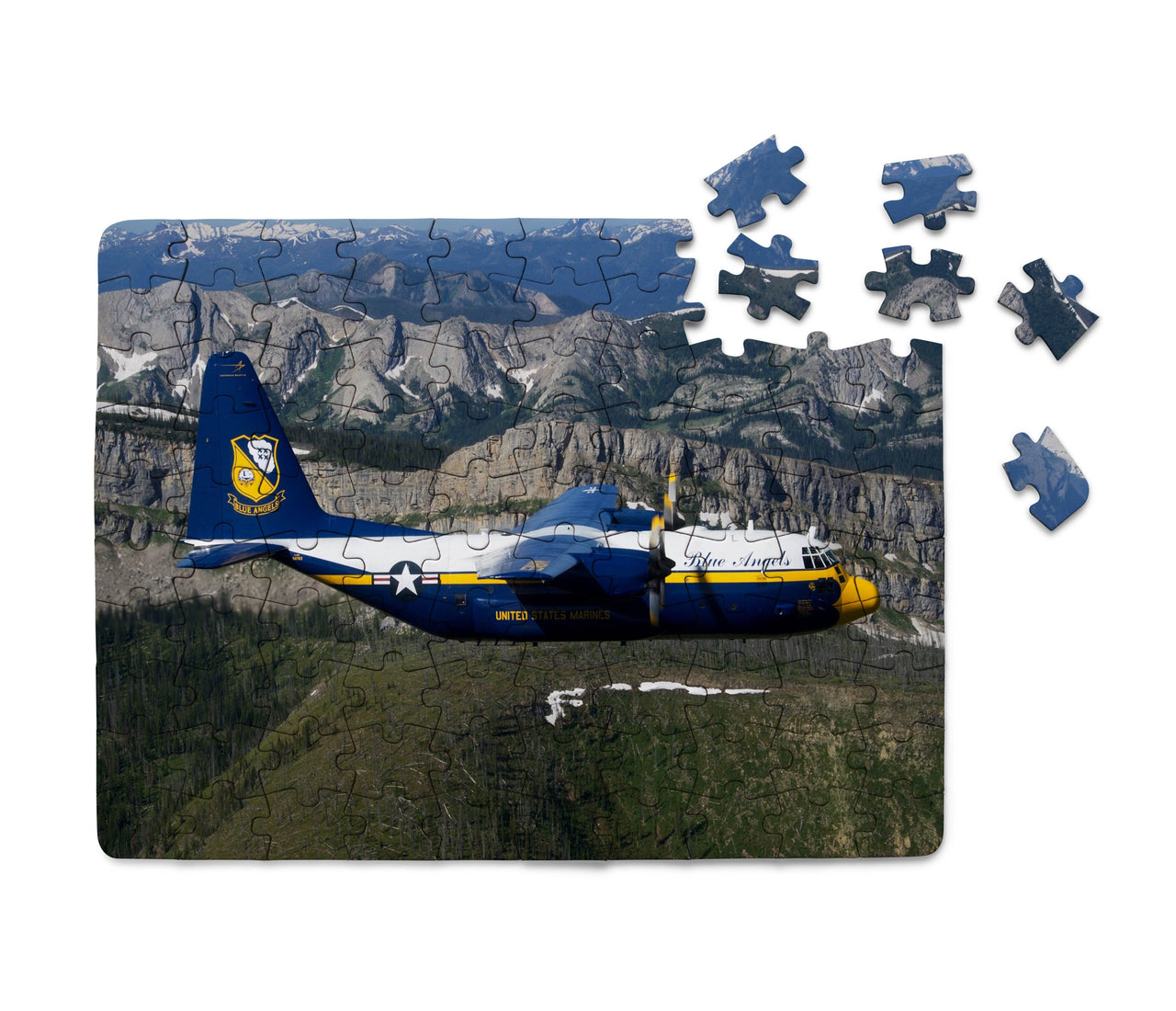 Amazing View with Blue Angels Aircraft Printed Puzzles Aviation Shop 