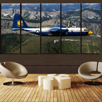 Thumbnail for Amazing View with Blue Angels Aircraft Printed Canvas Prints (5 Pieces) Aviation Shop 