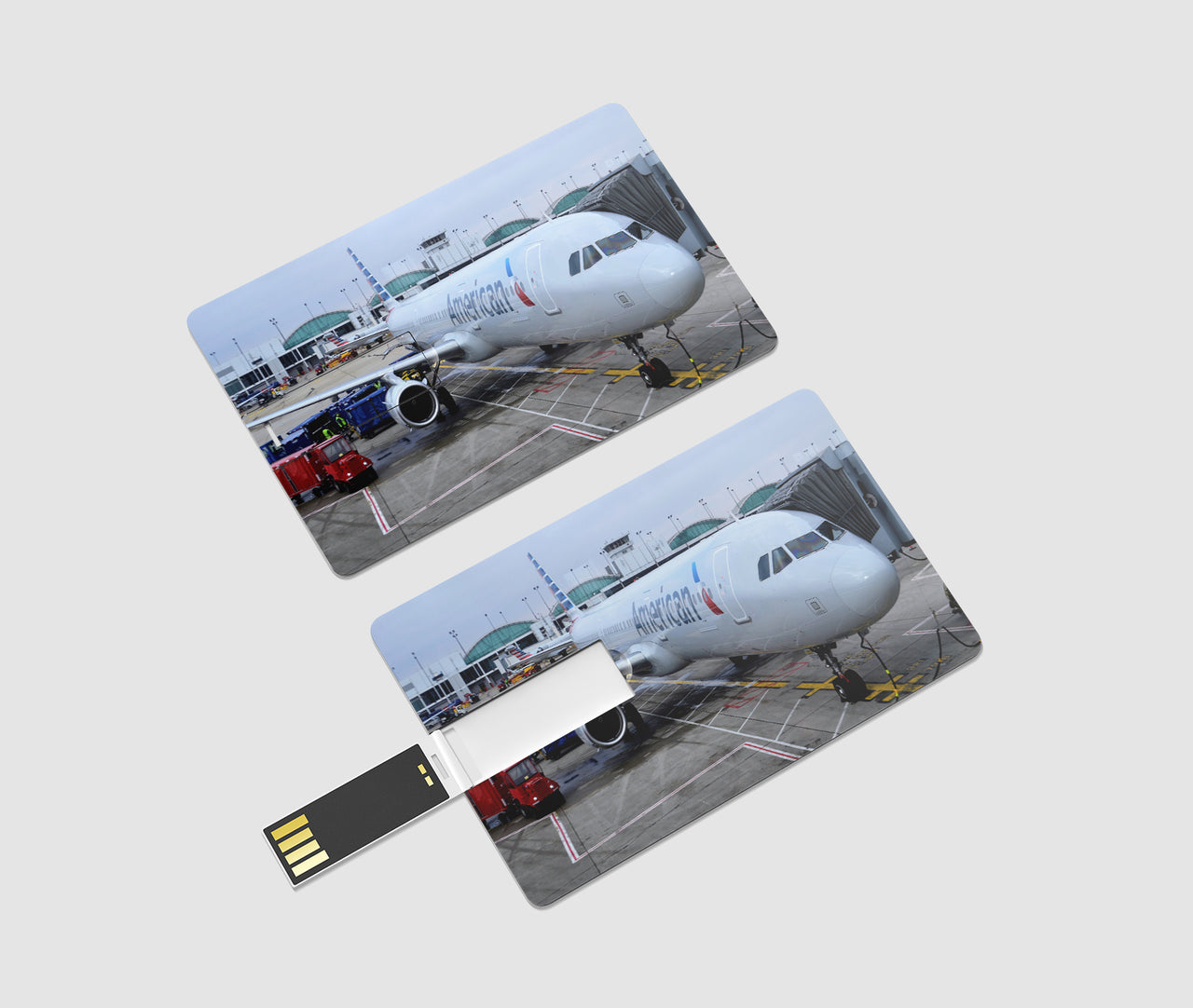 American Airlines A321 Designed USB Cards