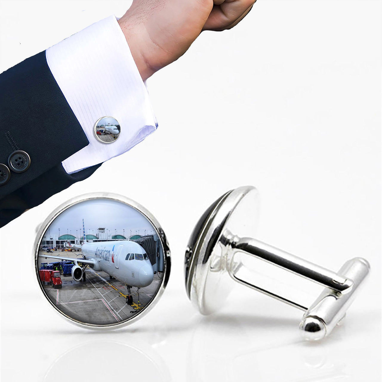 American Airlines A321 Designed Cuff Links