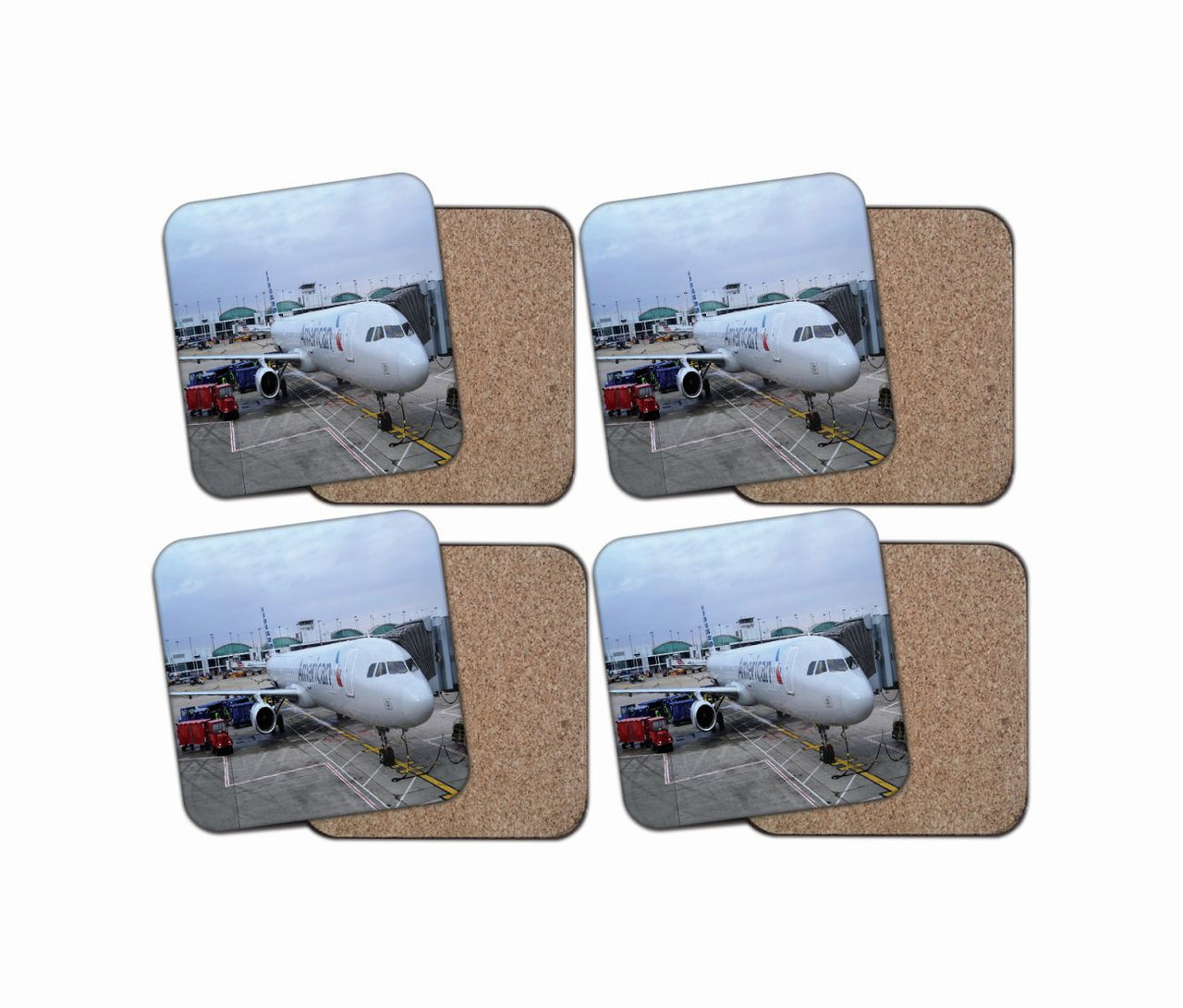 American Airlines A321 Designed Coasters