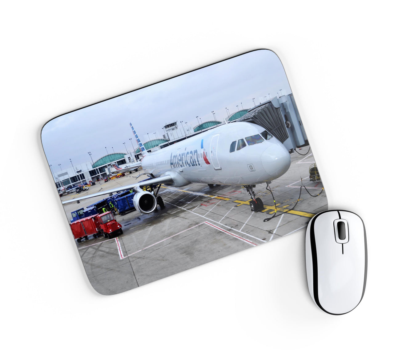 American Airlines A321 Designed Mouse Pads