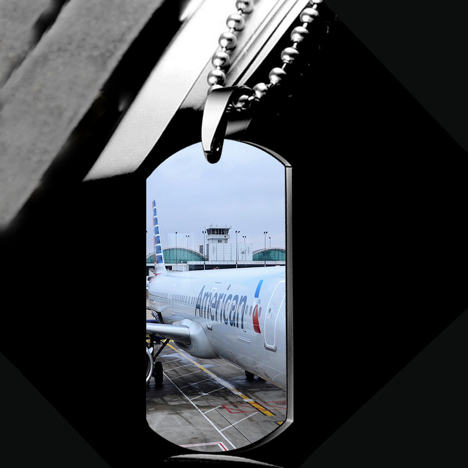American Airlines A321 Designed Metal Necklaces