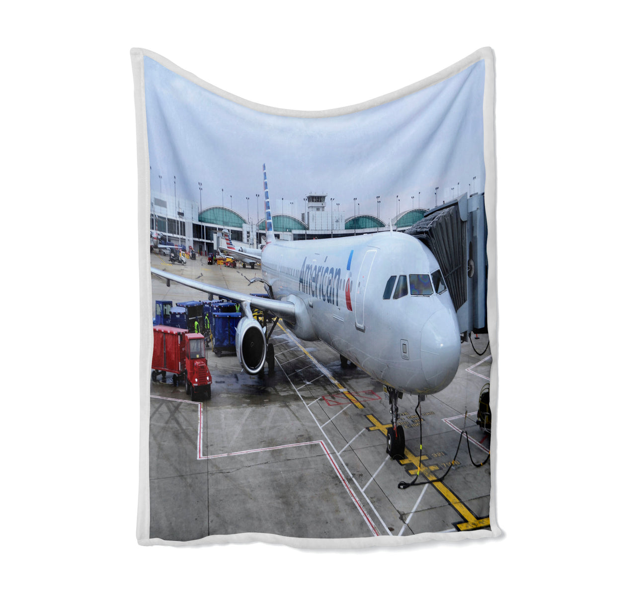 American Airlines A321 Designed Bed Blankets & Covers